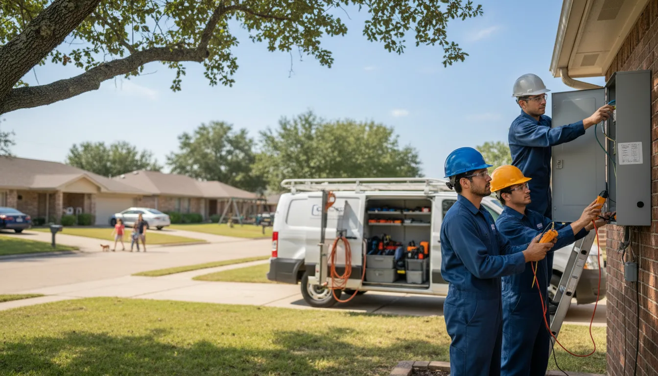 Certified electrician providing emergency electrical services in Little Rock Air Force Base, AR